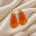 Layered Petal Drop Earrings