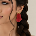 Layered Petal Drop Earrings - detail view 6