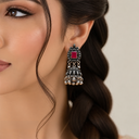 Royal Heritage Oxidised Silver Necklace Set