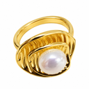 Pearl Bloom Finger Ring