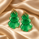 Layered Petal Drop Earrings - detail view 8