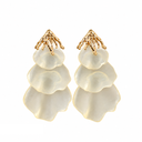 Layered Petal Drop Earrings