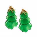 Layered Petal Drop Earrings - detail view 12